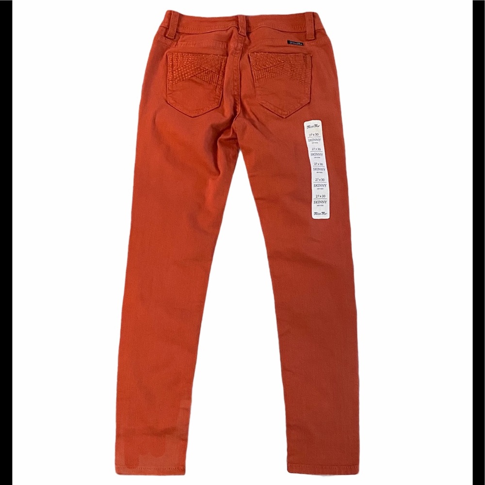 *SOLD* Miss Me Flame Orange Mid Rise Skinny Jeans - Picture 8 of 9